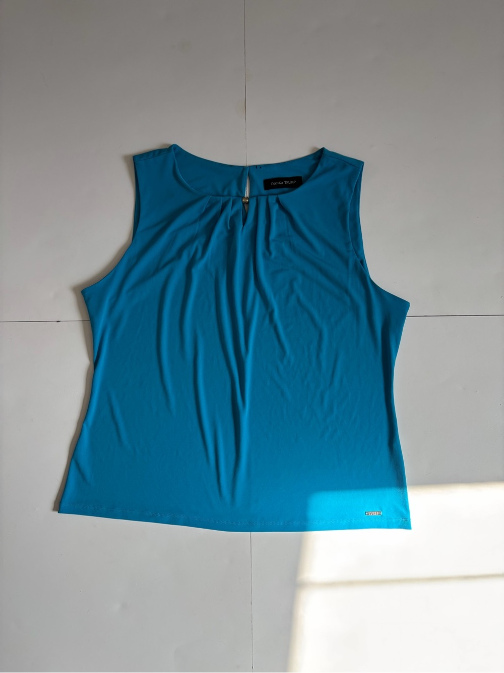 Ivanka Trump Sleeveless Bright Teal Tank Top